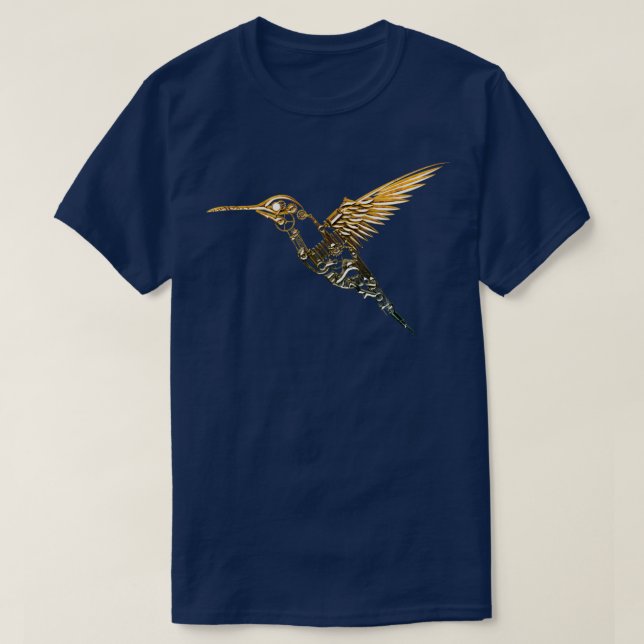 Steampunk Humming Bird T-Shirt (Design Front)