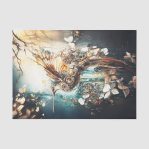 Steampunk Hummingbird Tissue Paper