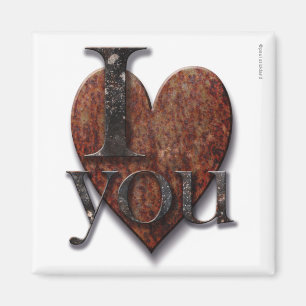 Steampunk I Love You Valentine Magnet