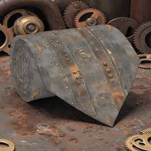 Steampunk Industrial Custom Necktie Tie