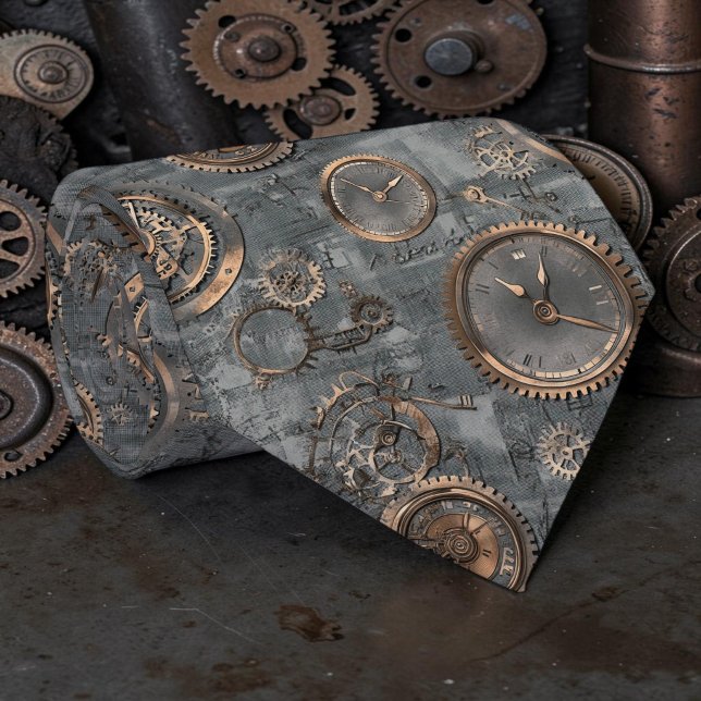 Steampunk Industrial Custom Necktie Tie (Creator Uploaded)