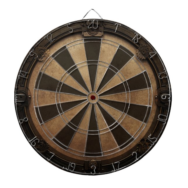 Steampunk Industrial Texture  Dartboard (Front)