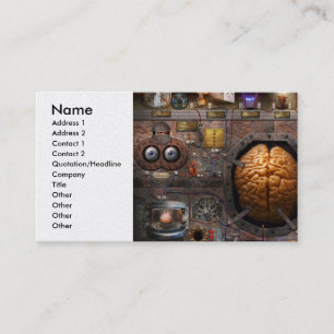 Steampunk - Information overload Business Card