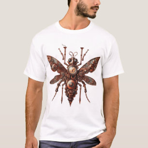 Steampunk Insects Design T-Shirt