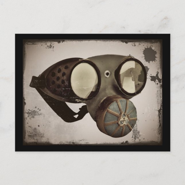 Steampunk Inspired Goggles Postcard (Front)