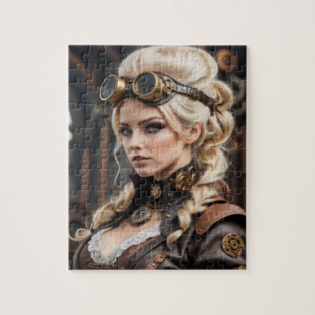 Steampunk Inspired Graphic Jigsaw Puzzle (Vertical)