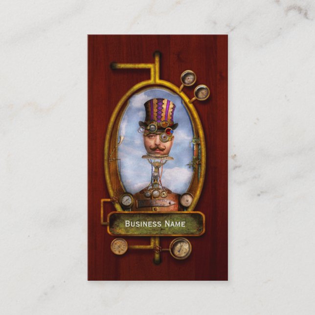 Steampunk - Integrated Business Card (Front)