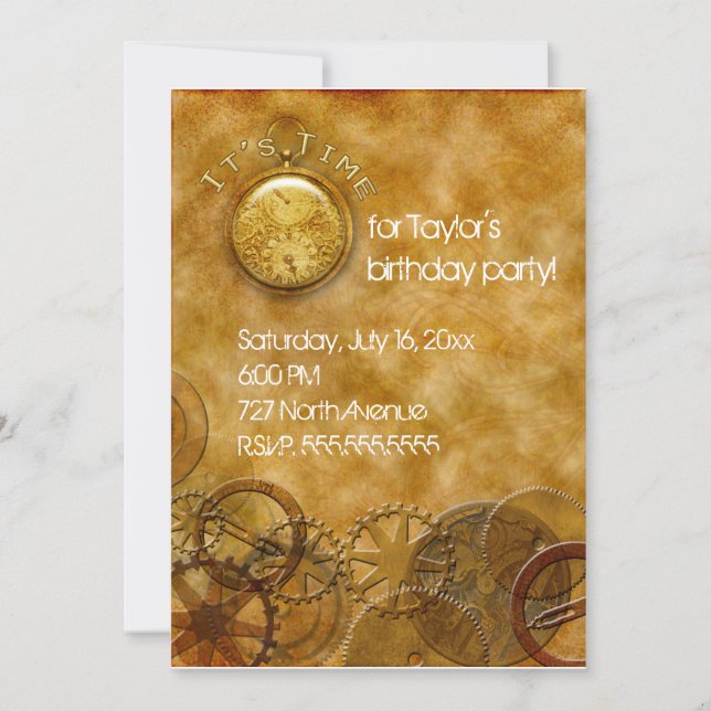 Steampunk Invitation (Front)