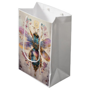 Steampunk Jewel Beetle Fantasy Art (2) Medium Gift Bag