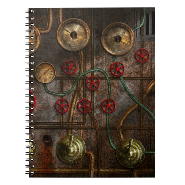 Steampunk - Job jitters Notebook (Front)