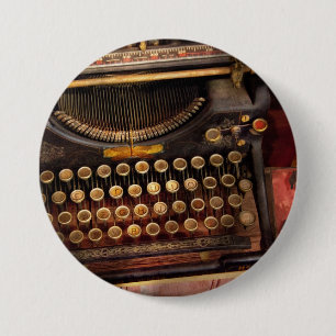 Steampunk - Just an ordinary typewriter 7.5 Cm Round Badge