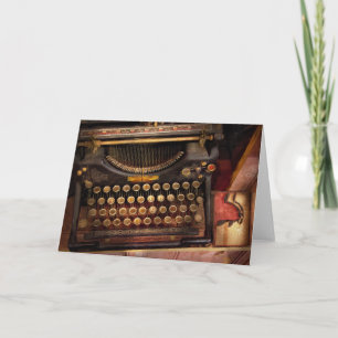 Steampunk - Just an ordinary typewriter Card