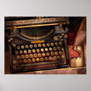 Steampunk - Just an ordinary typewriter Poster