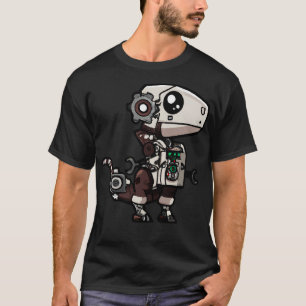Steampunk Kawaii Dragon Robot T-Shirt