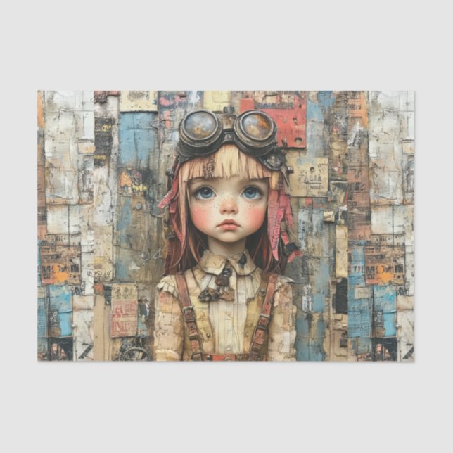 Steampunk Kids VI Tissue Paper (Front)