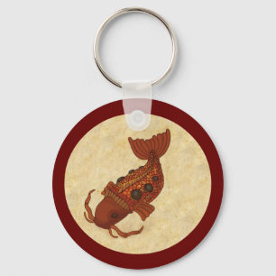 Steampunk Koi Key Ring