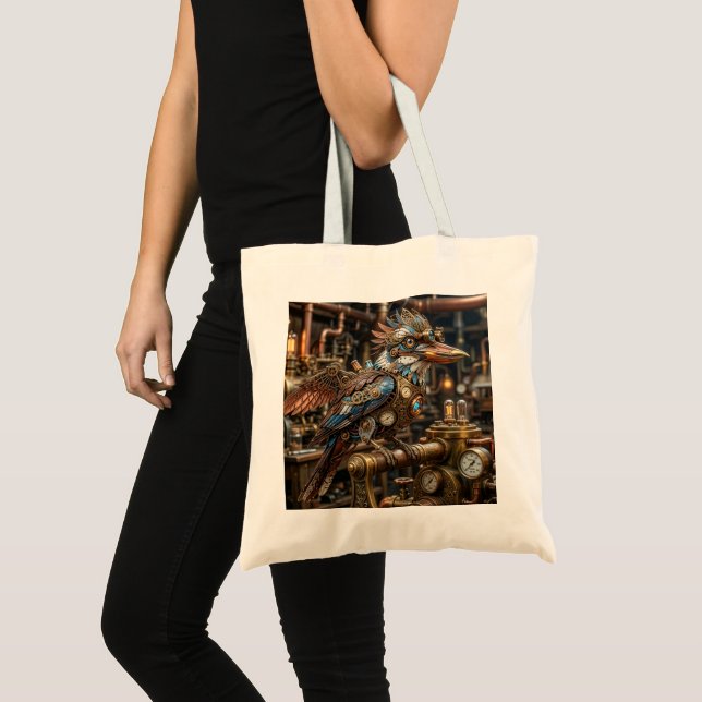 Steampunk Kookaburra Tote Bag (Front (Product))