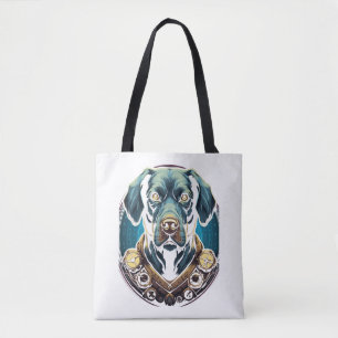 Steampunk Labrador Classic T-Shirt Tote Bag