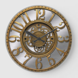 Steampunk Large Clock