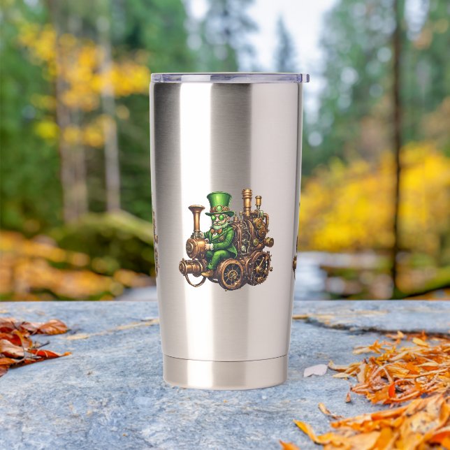 Steampunk Leprechaun  Insulated Tumbler (Outdoor)