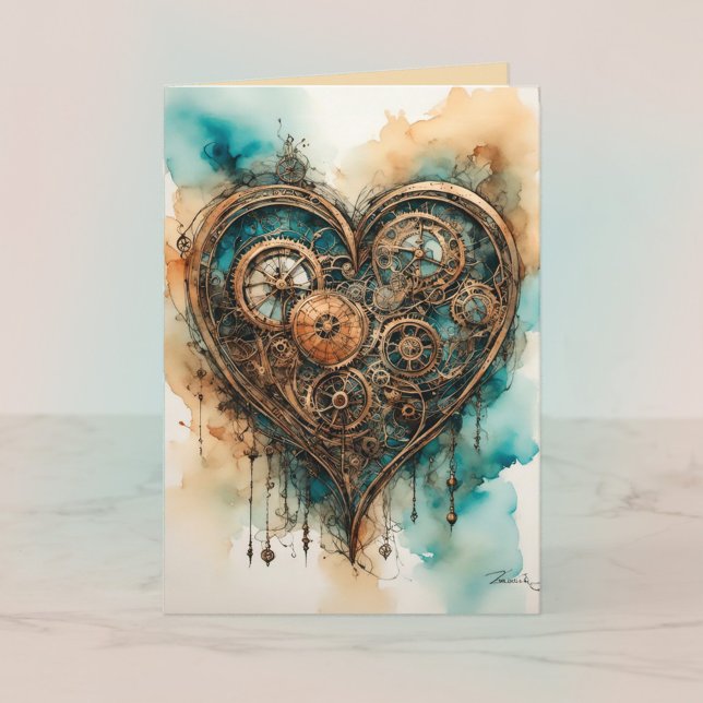 Steampunk Love Valentine Card (Creator Uploaded)