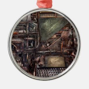 Steampunk - Machine - All the bells and whistles Metal Ornament