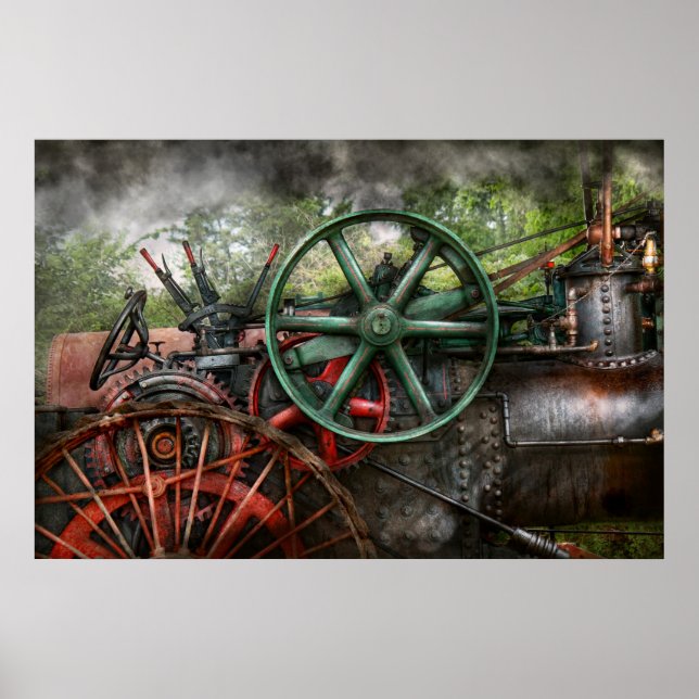 Steampunk - Machine - Transportation of the future Poster (Front)