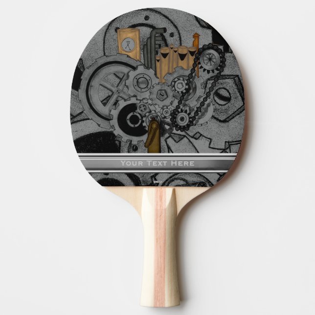 Steampunk Machinery (Full Colour) Ping Pong Paddle (Front)