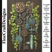 Steampunk Machinery & Grape Vine BQ3 Decoupage