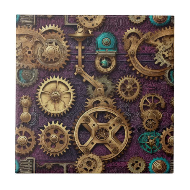 Steampunk Machinery Tile (Front)