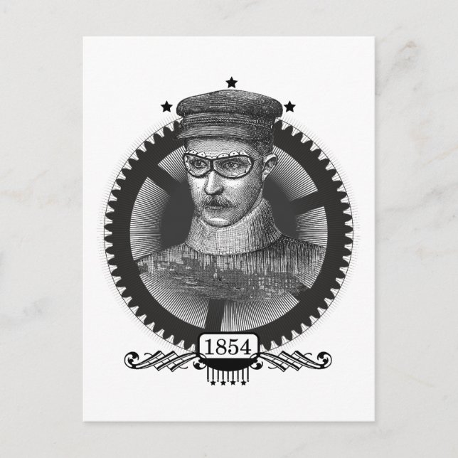 Steampunk Man Postcard (Front)
