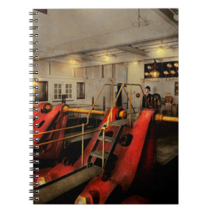 Steampunk - Man the controls 1908 Notebook