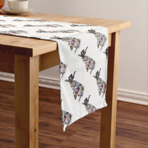 Steampunk March Hare Short Table Runner
