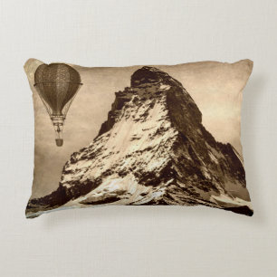 Steampunk Matterhorn Decorative Cushion
