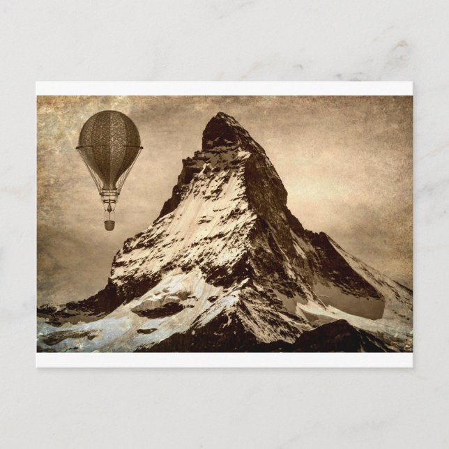 Steampunk Matterhorn Postcard (Front)