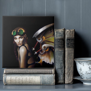 Steampunk Mechanical Fairy  Ceramic Tile