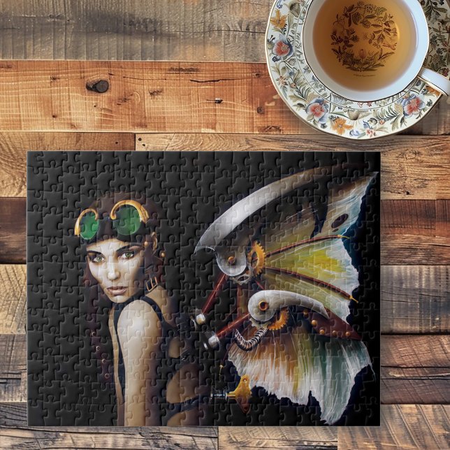 Steampunk Mechanical Fairy Wings Goggles  Jigsaw Puzzle (Creator Uploaded)