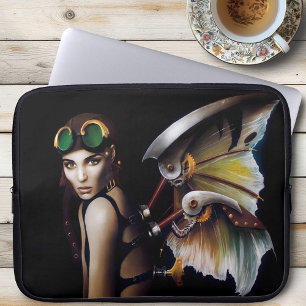 Steampunk Mechanical Fairy Wings Goggles Laptop Sleeve