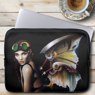 Steampunk Mechanical Fairy Wings Goggles Laptop Sleeve