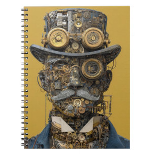 Steampunk Mechanical Gentleman Notebook