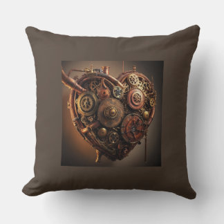 Steampunk Mechanical Heart Cushion
