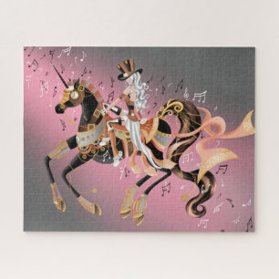 Steampunk Mechanical Horse & Lady Jigsaw Puzzle