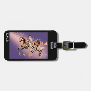 Steampunk Mechanical Horse & Lady Luggage Tag