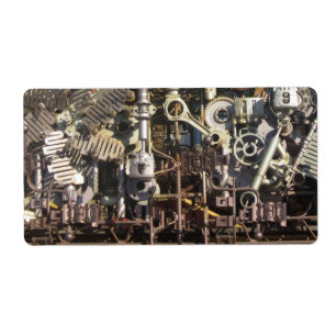 Steampunk mechanical machinery machines