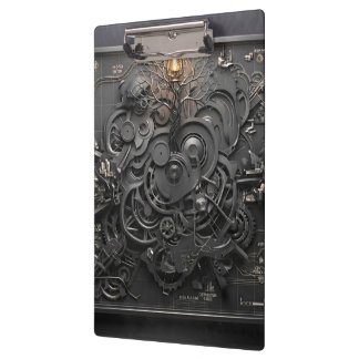 Steampunk Mechanical Map Clipboard