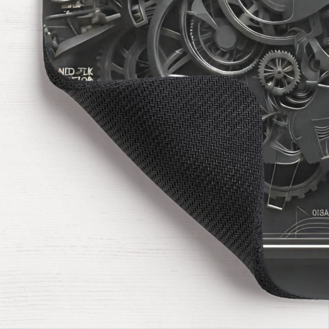 Steampunk Mechanical Map Mouse Pad (Corner)