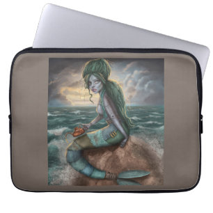 Steampunk Mermaid Laptop Sleeve