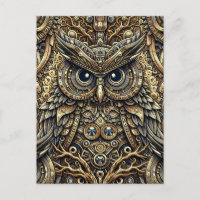Steampunk Metal Gears and Owl