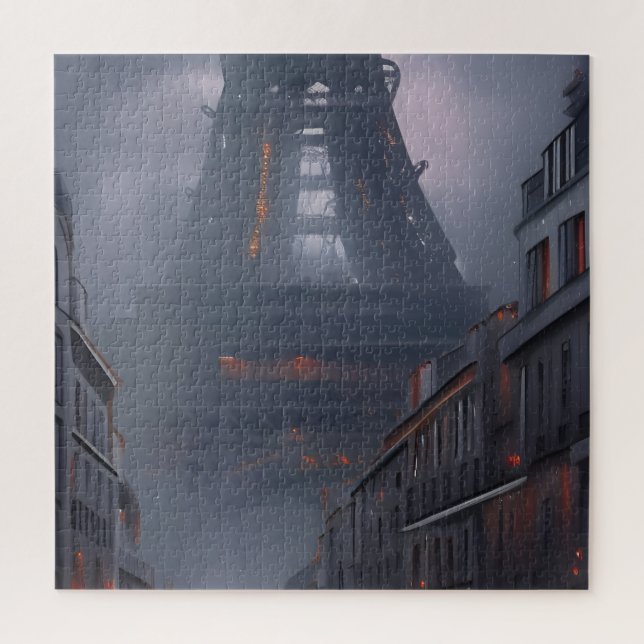 Steampunk Michele's Eiffel Tower Jigsaw Puzzle (Vertical)
