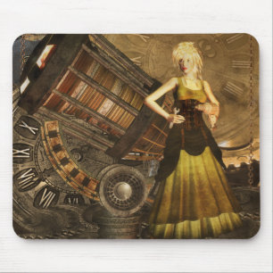 Steampunk Mousepad With Telescopic Dream